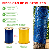 UV-bestendige transparante waterdichte insectenlijmtape met felle kleur, 1m rol, voor motten, langdurig betrouwd door boeren