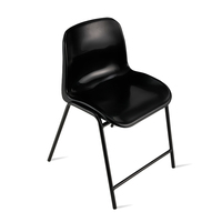 Chaise de salle à manger empilable en plastique moderne et confortable, chaise de formation, chaise de bar, chaise de comptoir, chaise de bureau en plastique pour hôtel