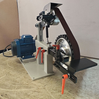 Ponceuse à bande multifonctionnelle à structure stable avec changement rapide de bande pour le débavurage du métal et l'affûtage des lames