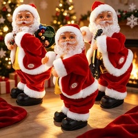 Jouets de Noël électriques, Père Noël dansant et chantant, jouets en peluche, figurines en peluche, cactus dansant pour enfants, cadeau de Noël