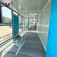 Maison modulaire portable personnalisée JJM, structure en acier, imperméable, conteneur pliable détachable de 20 pieds pour garage automobile