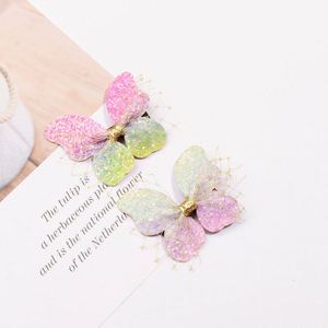Super Fairy Gradient Color Princess LX Kids' Bow Hairpin 90905 with Sequins for Bachelorette Party <b>Glitter</b> Acetate - Product Image 4