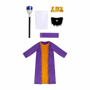 <span class=keywords><strong>Disfraces</strong></span> <span class=keywords><strong>de</strong></span> Rey <span class=keywords><strong>de</strong></span> la Edad Media para Niños, 100% Poliéster, Conjuntos Unisex para Actuaciones, Festivales y Uso en Escenarios <span class=keywords><strong>de</strong></span> Jardín <span class=keywords><strong>de</strong></span> Infancia - Product Image 3