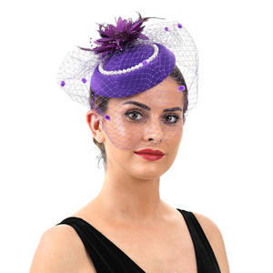 Fascinators les Plus Populaires pour Femmes, Bandeau de Chapeau de Thé, Voilette Florale en Résille de Mariage pour Derby du Kentucky - Product Image 4