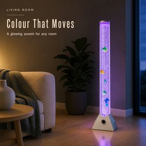 <b>LED</b> Bubble Fish <b>Lamp</b> <b>Floor</b> Standing Colour Changing Tube Light <b>for</b> <b>Living</b> <b>Room</b> Kids <b>Room</b> - Product Image 4