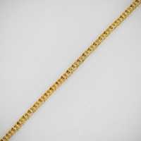 Pulsera de tenis de diamantes baguette para mujer, oro amarillo macizo de 14K, apilable con engaste de bisel, 178 piedras, 4.82ct, estilo Art Deco