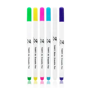 Auto vanishing air water erasable marker pen for temporary marking on leather fabric metal paper