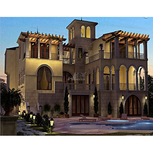 Villa de estructura de acero ligero de diseño tradicional para uso residencial - Product Image 4