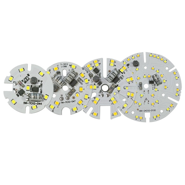 Wholesale 18W Downlight Source Board 220V High Voltage Driver-Free LED Light Board Dob 5W/7W/12W/20W PCBA