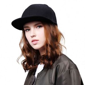Custom Logo High Profile Structured Plain Back <b>Flat</b> Brim Hat <b>Men</b> Women Adjustable Hip Hop <b>Cap</b> Multicolor Promotional Gifts - Product Image 2