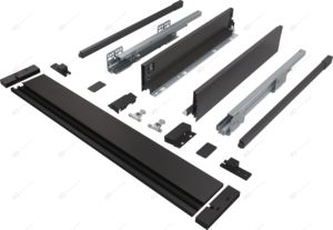 3D điều chỉnh tải mang tủ bếp đồ nội thất ngăn kéo hệ thống trượt kim loại mỏng hộp mỏng Hộp ngăn kéo trượt - Product Image 4
