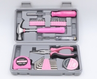 Ensemble d'outils cadeau multifonctions rose 29 pièces Pinces Home Hardware Kit d'outils de réparation à domicile