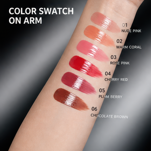 Brillo labial voluminizador natural con diseño de doble punta con efecto de onda de agua 2g para un aspecto natural, marca privada - Product Image 2