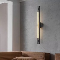 Lámpara de Pared LED de Diseño Minimalista, Estilo Moderno y Lujoso, para Dormitorio, Mesita de Noche, Sala de Estar, Fondo de TV