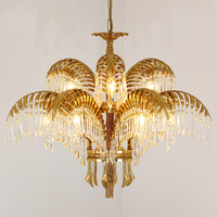 ENSEMBLE Palais Français Décoratif Designer Éclairage Victorien De Luxe En Cristal Suspension Lustre En Laiton Antique