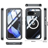Tout compris Magnétique pour Google Pixel9A Magnetic Case Luxury Hard PC Three-Proof Outdoor Fingerprint Features 9A Transparent