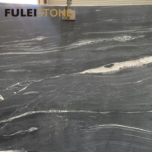 Lastre di <span class=keywords><strong>Pietra</strong></span> <span class=keywords><strong>Ollare</strong></span> Nera Naturale con Venature Bianche - Product Image 6