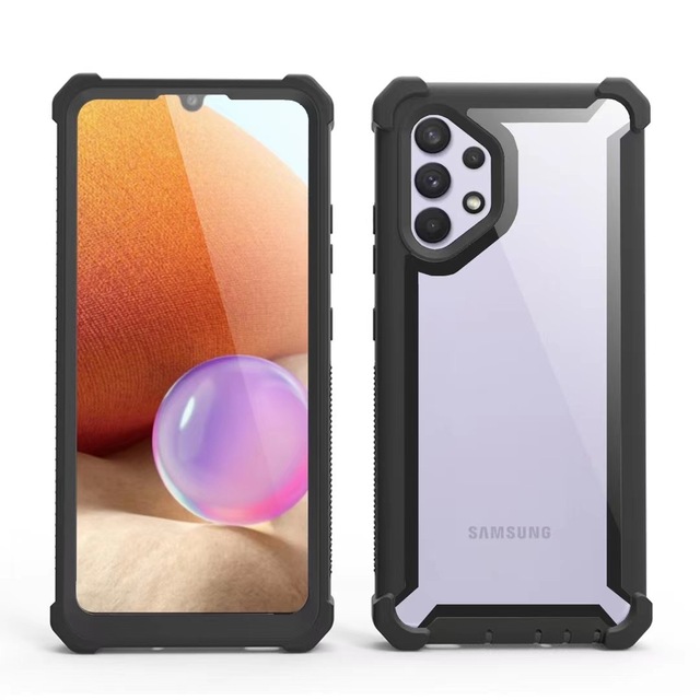 Full Body Phone Case for Samsung Galaxy A05 A05s A15 A25 A35 A55 5G Rugged Clear Bumper Quadrate Shockproof Luxury Back Cover