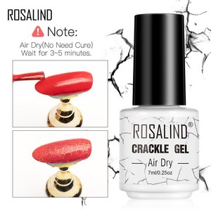 ROSALIND 7ml Kit de colle à ongles gel effet œil de chat séchant à l'air, colle à ongles UV photothérapie à effet craquelé pour nail art, échantillon transfrontalier gratuit - Product Image 5