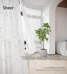 Rideau de douche imperméable avec crochets, rideaux de salle de bain de haute qualité, voile de bain pour la décoration de la maison - Product Image 2