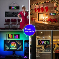 Pare-brise publicitaire flexible pour voiture Panneau d'affichage à LED APP Programmable RGB Text Screen Eye Animation Digital LED Signage