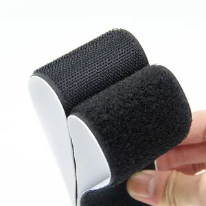 Heavy Duty Hook And Loop Strips With Adhesive Double-Sided Sticky Nylon Tape Roll For Home Office Classroom