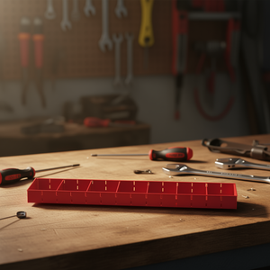 Bandeja de Almacenamiento de Herramientas Roja 5002 R3, Organizador Compartimentado Largo para Taller - Product Image 3