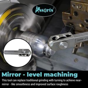 Assortiment d'outils de brunissage pour mini-tour, tige de 1/2, 5/8, 3/4, rouleau de 2-1/2 de longueur, haute précision, en acier inoxydable - Product Image 5