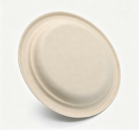 Assiette en pulpe de papier recyclable personnalisable de qualité alimentaire pour événements, traiteur, restaurant, usage domestique, exposition et service alimentaire