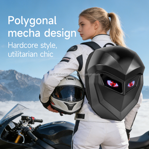 Sac à dos de moto LED extérieur pour la conduite, sac à dos Bluetooth pour moto, grande capacité, respirant, avec écran programmable, 5V - Product Image 5