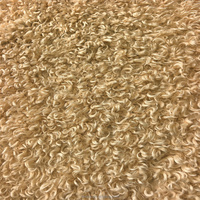 Tissu en fausse fourrure bouclée 100% polyester à poils longs, type sherpa, pour vêtements, jouets, bonnets et écharpes d'hiver - Filles
