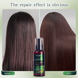 Augeas Hair Care - Suero Capilar Herbal de Ginseng con Aceite de Ricino y <span class=keywords><strong>Almendras</strong></span> para Hombres y Mujeres, Tratamiento para el Cuero Cabelludo, Fragancia, Sin Frizz - Product Image 5