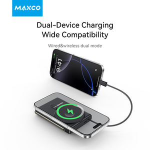 <span class=keywords><strong>Maxco</strong></span> New Trending Explore Series 10000mAh Magnetic Fast Charging Power Bank Chargeur sans fil pour téléphones intelligents - Product Image 2