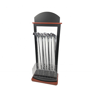 Soporte de exhibición de eje de piso para equipos deportivos, soporte de exhibición de palos de golf al por menor, estante de exhibición de palos de Golf de Metal - Product Image 1