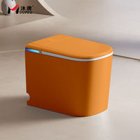 WC intelligent automatique coloré avec télécommande, siège chauffant, chasse d'eau par jet à siphon, commande vocale pour hôtel, villa, appartement