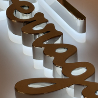 Enseigne murale personnalisée en acrylique et métal avec logo LED 3D pour la marque de pharmacie et les magasins de vente au détail commerciaux