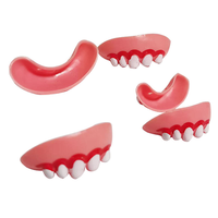 Jouets de dentiers d'Halloween, blagues amusantes, appareils dentaires souples en plastique, décorations de fête, accessoires de dents avant d'Halloween