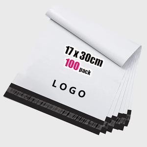 Bolsas de Envío Adhesivas Resistentes Personalizadas de la Marca GTU, Grosor de 0.5 Mil, con Relieve/Grabado, 17x30cm, 100 Unidades, Blancas, para Accesorios Pequeños - Product Image 1