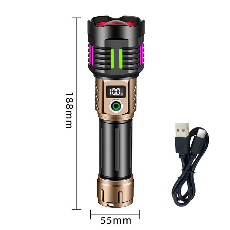 Linterna + cable USB