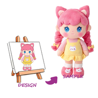 Porte-clés magnétique personnalisé en peluche singe avec matériau en peluche super doux, jouet réconfortant en nylon personnalisable pour tous les âges