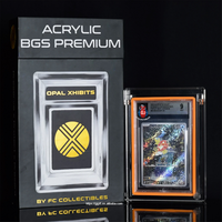 Vitrine acrylique pour carte magnétique Pokemoned Graded Card Collection Dalle de protection UV pour PSA/BGS Grading Card Protector