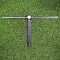 SwingPerfect Golf 2-en-1 : Planche d'entraînement rotative pour le putting, ambidextre, en fibre de carbone, avec retour de positionnement pour la ligne de départ, 44 pouces