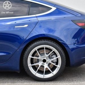 Rines Forjados DW en Plata Pulida de 18, 19, 20, 21 y 22 Pulgadas, 5x112, 5x114.3, 5x120, 5x127 para Tesla Model Y, BMW, Camaro, Malibu, Suburban - Product Image 1