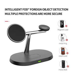 3 in 1 Wireless Phone Charging Holder Fast Wireless Charging for <b>Watch</b>/ 15/Air Pods Charging Station - Product Image 3