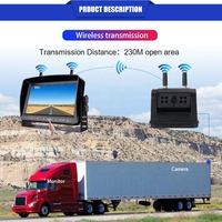 Caméra de recul pour voiture Firecore HX-703, nouvelle caméra de recul pour voiture avec écran, vision nocturne 720P, caméra de recul sans fil pour véhicule