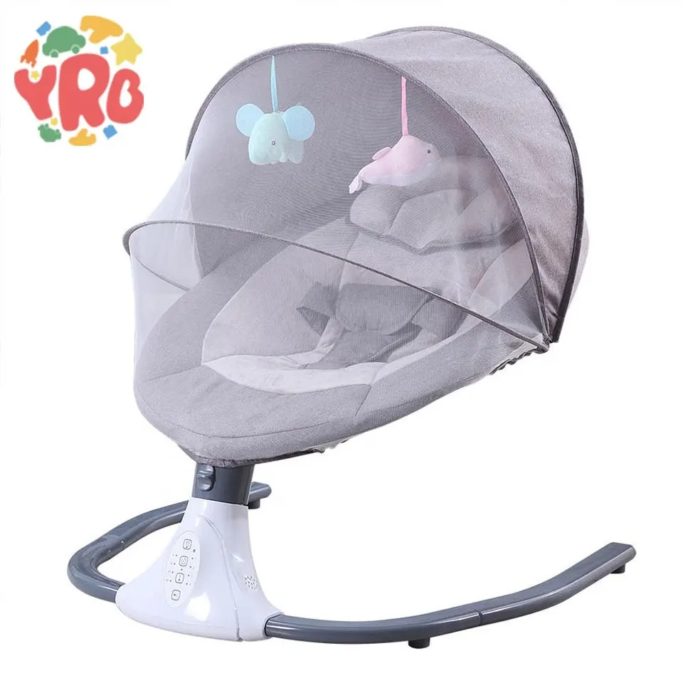Automatic Smart Remote Control Kid's Chair Electric Durable Baby Rocker Musical Newborn Bouncer Bed