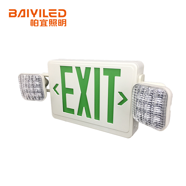 Exit Sign Emergency 1.6w Red Green Light Power Maintained Emergency Freeway Combination Led Led Light Exit Sign Projector
