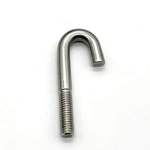 สลักเกลียวตะขอรูปตัว <span class=keywords><strong>J</strong></span> เหล็กกล้าไร้สนิมความแข็งแรงสูง สำหรับงานก่อสร้างและยึดเครื่องจักร - Product Image 1