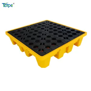 Wholesale Detachable containment the liquid plastic 4 drum oil spill pallet