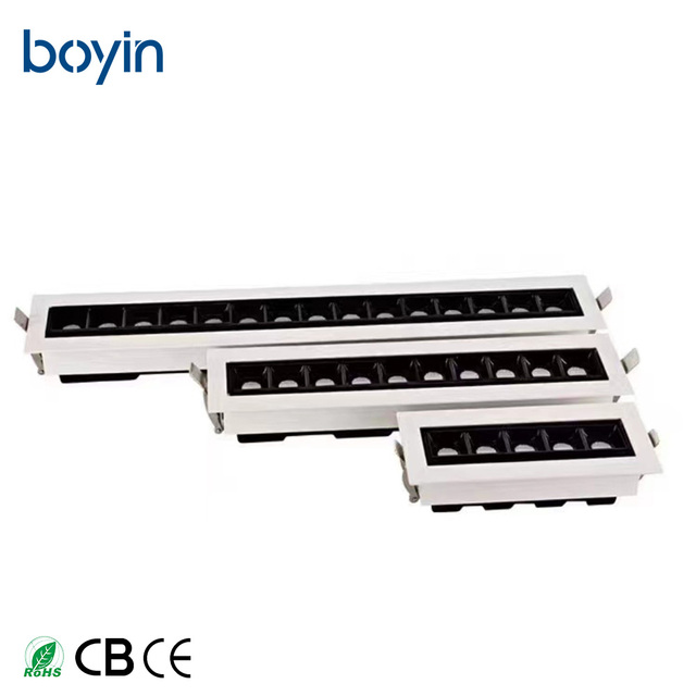 New Arrivals 5/10/15*2w High Cri Lumen Low Ugr Linear Library Gym Living Room Embedded Anti-Dazzle Led Grille Ceiling Light